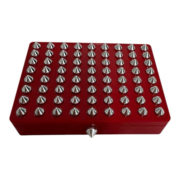 Christian Louboutin Eyeshadow Palette Red Refillable Studded Case - Picture 2 of 7